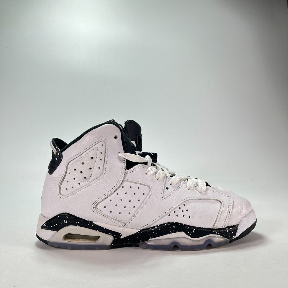 Air Jordan 6 Retro Reverse Oreo High Top Basketball Shoes 384665-112 Youth Sz 6Y